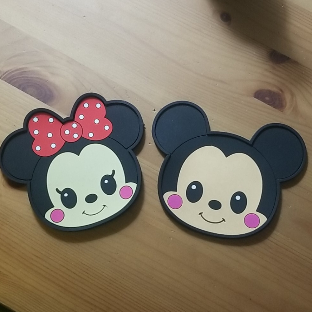Mickey and Minnie Coasters
